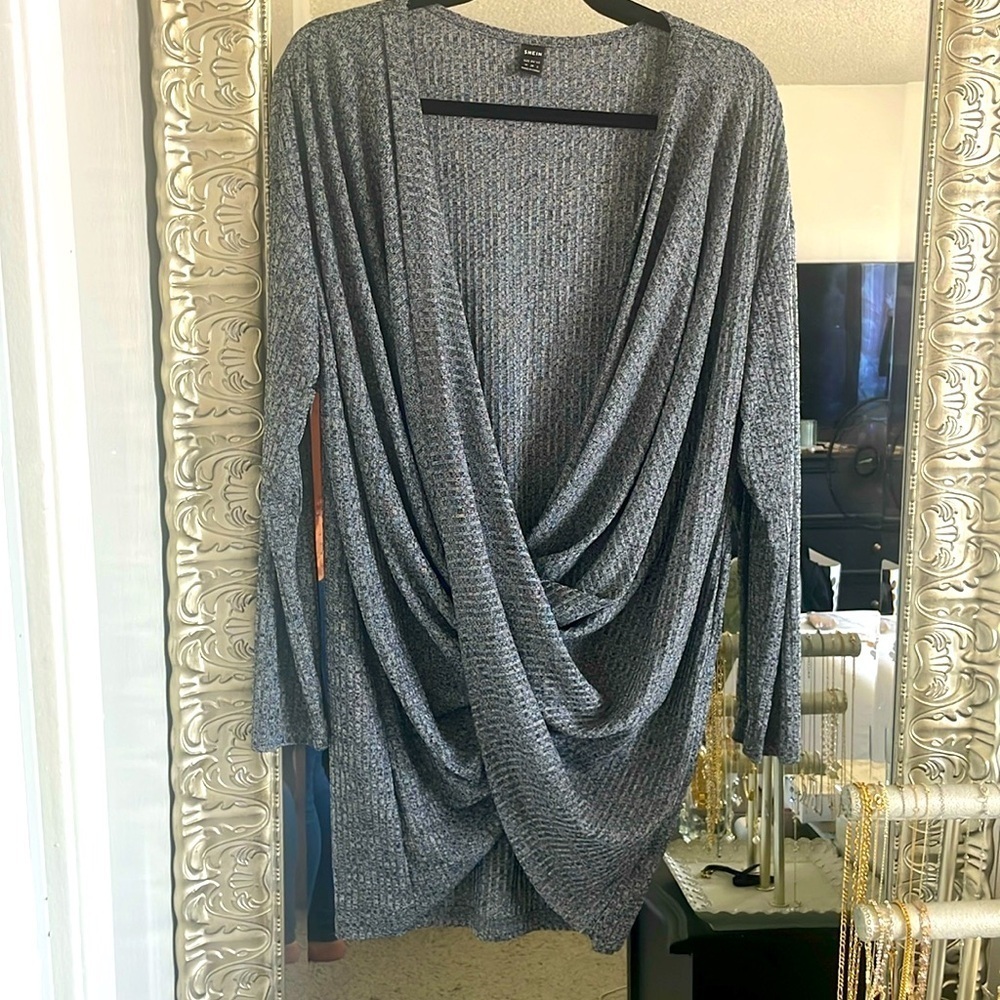 Shein|Draped Casual Long Tunic|Medium|EUC